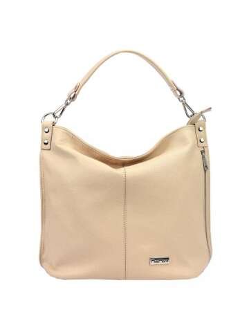 MiaMore Dámska kožená kabelka 01-053 DOLLARO Shopperbag Dirty Pink A4