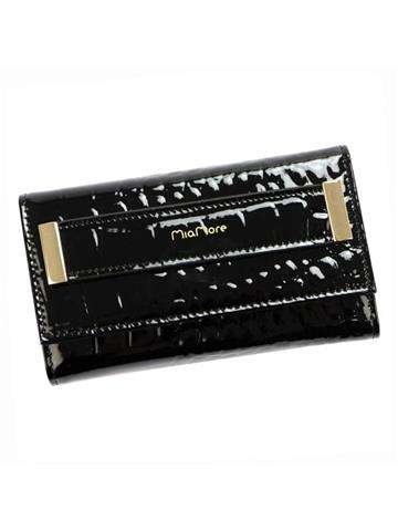 Čierne kožené puzdro MiaMore PHONE CASE L1784 pre iPhone 11 so zlatými detailmi a odnímateľným remienkom