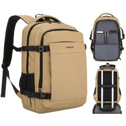 Veľký cestovný batoh v khaki farbe s priestorom na notebook, dve priehradky - Peterson