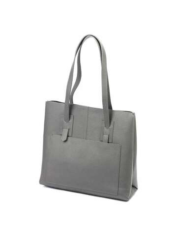 JUICE Dámska kožená kabelka A4 112473 Shopperbag dark ash