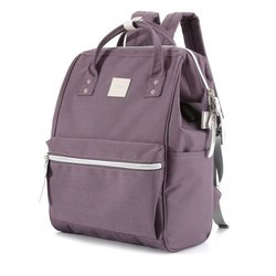 Fialový batoh s nastaviteľnými popruhmi a zapínaním na zips - Himawari