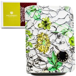 Malá zelená dámska kožená peňaženka s RFID - Peterson