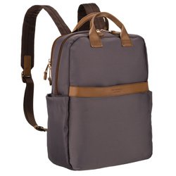 Šedý mestský batoh pre ženy z nylonu - Peterson
