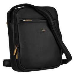 Pánska taška z prírodnej kože s popruhom cez rameno - Peterson