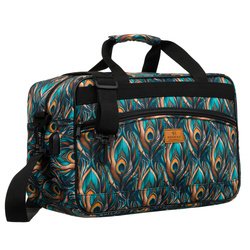 Cestovná taška z odolného polyesteru s kvetinovým vzorom vybavená pripojiteľným popruhom - Rovicky