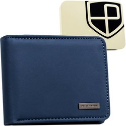 Malá pánska peňaženka z ekologickej kože v námorníckej modrej farbe - Peterson
