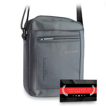 Pánska popolová taška Pierre Cardin 1721 ALAN09 ležérna taška cez rameno 24 cm