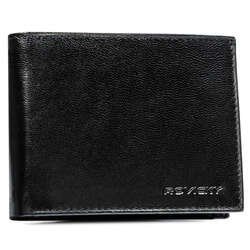Pánska peňaženka z prírodnej kože v čiernej farbe - Rovicky