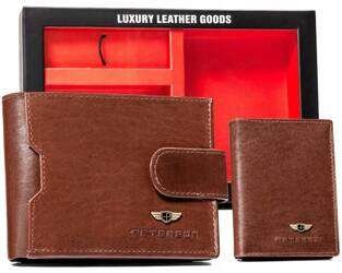 Kožená súprava PTN SET3-N79L-VT Brown