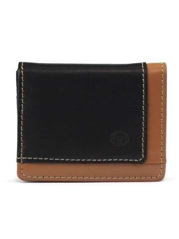 Sergio Tacchini Dámska peňaženka K23 111 P 439 Prírodná koža Black-Camel