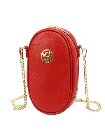 Dámska kožená kabelka Gregorio 1734 DOLLARO Red Shoulder Crossbody