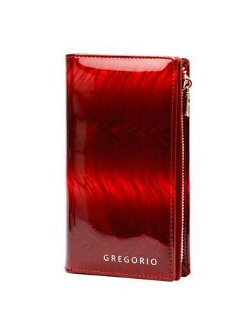 Dámska peňaženka Gregorio FF-124 Kožená červená s ochranou RFID