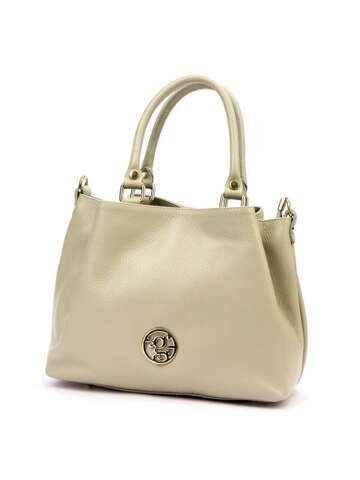 Gregorio Dámska kožená kabelka 1743 MN DOLLARO Medium Dark Beige