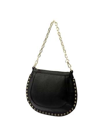 Dámska kožená kabelka Luka 24-026 DOLLARO Black Crossbody Purse