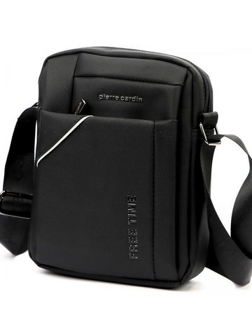 Sachet Pierre Cardin 2011 ALAN09 čierna pánska ramenná stredná ležérna