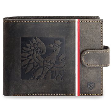 Pánska Peňaženka STEVENS Kožená SLIM Malá Pohodlná Čierna s RFID Ochranou