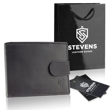 STEVENS Pánska kožená peňaženka s RFID ochranou hnedá PREMIUM ako vianočný darček pod vianočný stromček