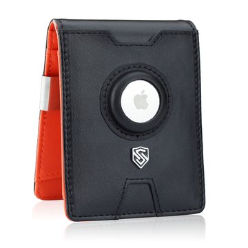 Pánska Peňaženka STEVENS Carbon Slim s Rýchlym Prístupom k Karte a Priestorom pre AirTag z Eko Kože RFID Ochrana