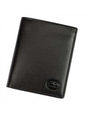 Pánska peňaženka EL FORREST 1370-67 RFID Prírodná koža čierna vertikálna