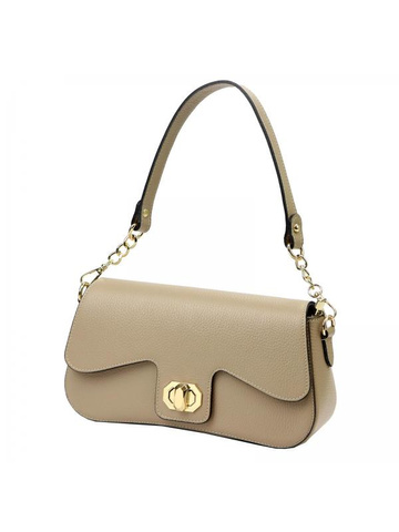 Dámska kožená kabelka Luka 24-063 Dollaro Dark Beige Shoulder and Crossbody