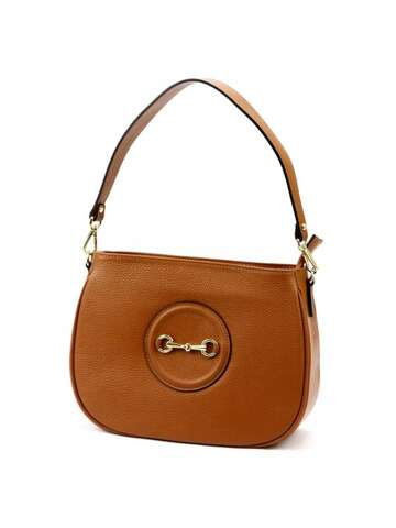 Dámska kožená kabelka Luka 24-040 DOLLARO Crossbody kabelka Camel