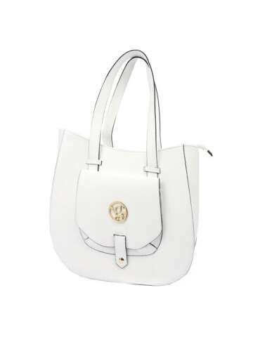 Dámska kožená kabelka Gregorio 1729 DOLLARO White Shoulder Shopper