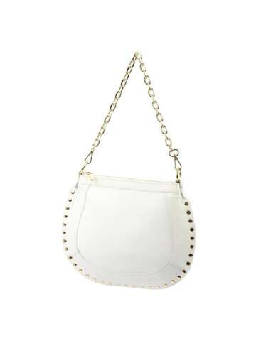 Dámska kožená kabelka Luka 24-026 DOLLARO White Crossbody Purse