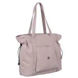 Veľká dámska taška z lila polyesteru so zapínaním na zips - Peterson