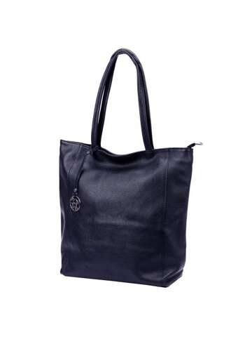 Gregorio Dámska kožená kabelka A4 1728 DOLLARO Shoulder Shopper Navy Blue