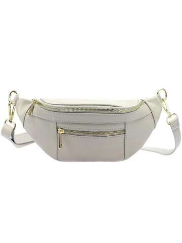 Luka Dámska kožená kabelka 20-072 DOLLARO Light Ash Crossbody Purse