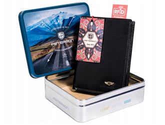 Pánska kožená peňaženka RFID - Peterson