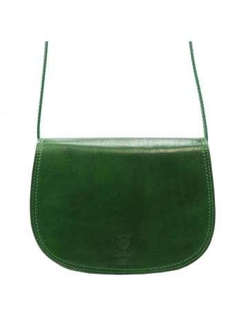 Dámska kabelka Florence 5512 v zelenej farbe z prírodnej kože