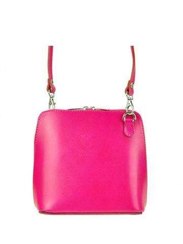 Dámska kabelka Barberinis 1702 prírodná koža cez rameno fuchsiová