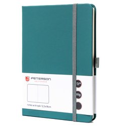 Zelený zošit formátu B6 s potlačou s bodkami - Peterson