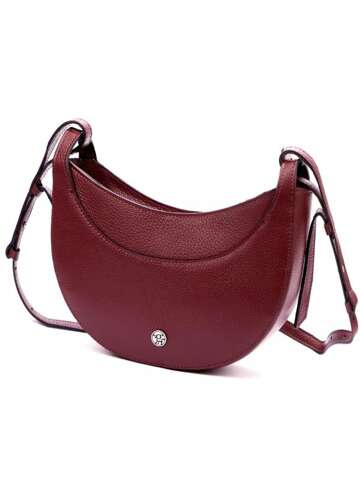 Gregorio Dámska kožená kabelka 1744 DOLLARO Maroon Postbag Small