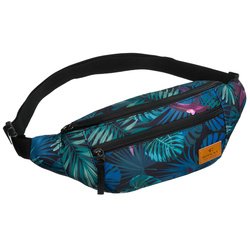 Dámske vrecko z polyesteru s módnym kvetinovým vzorom, zavesené na nastaviteľnom popruhu - Rovicky