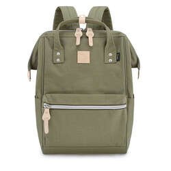 Mestský batoh z nepremokavej látky v khaki farbe - Himawari