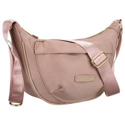 Dámska poštová taška z ružového nylonu so zapínaním na zips - Peterson