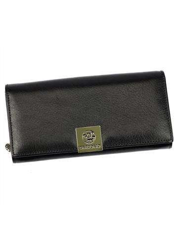 Dámska peňaženka Gregorio GS-122 z prírodnej kože čierna horizontálna veľká RFID SECURE