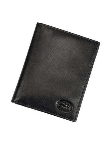 Kožené puzdro na karty EL FORREST Pánske čierne 876-67