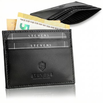 Čierne Kožené Puzdro Na Karty SLIM Portfe Cardholder Stevens