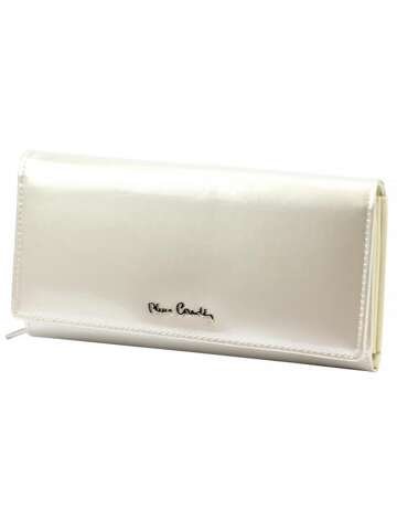 Dámska kožená peňaženka béžová veľká Pierre Cardin 07 SHINY 121