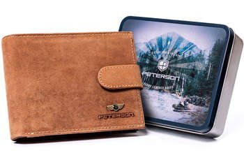 Horizontálna peňaženka s bezpečnostným uzáverom RFID Protect - Peterson