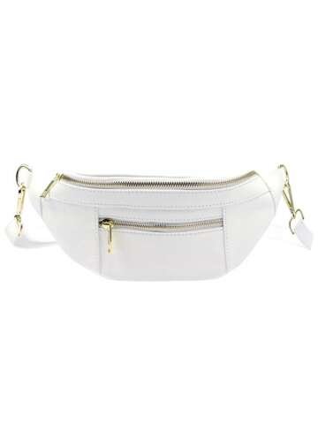 Luka Dámska kožená kabelka 20-072 DOLLARO White Crossbody Purse