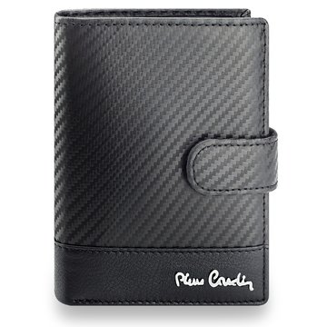 Pierre Cardin YS605 326A Čierna kožená vertikálna pánska peňaženka RFID SECURE