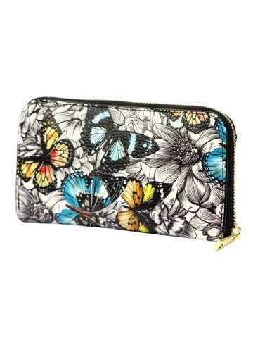 Dámska kožená peňaženka Gregorio G01 8822 DOLLARO pattern 6 horizontal large pencil case
