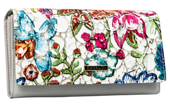 Veľká viacfarebná dámska peňaženka z prírodnej a ekologickej kože - 4U Cavaldi