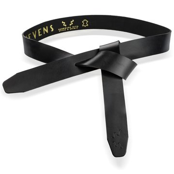 Dámsky Čierny Kožený Opasok STEVENS Peggy Wiązany