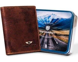 CienKI pánska peňaženka na karty - Peterson