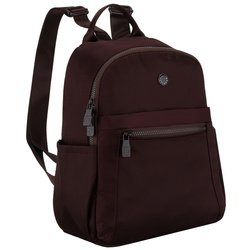 Dámsky bordový batoh z polyesteru, zavesený na nastaviteľných popruhoch - Peterson